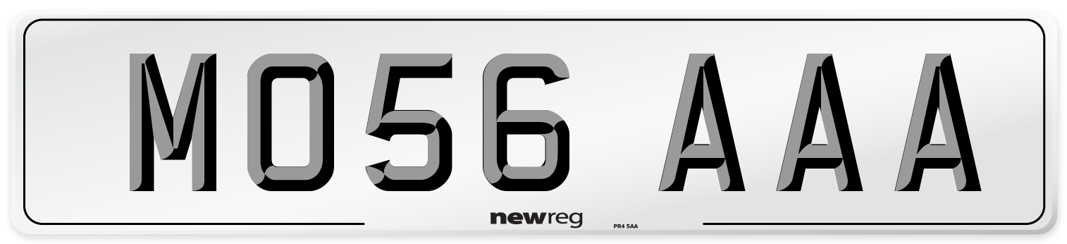 MO56 AAA Number Plate from New Reg